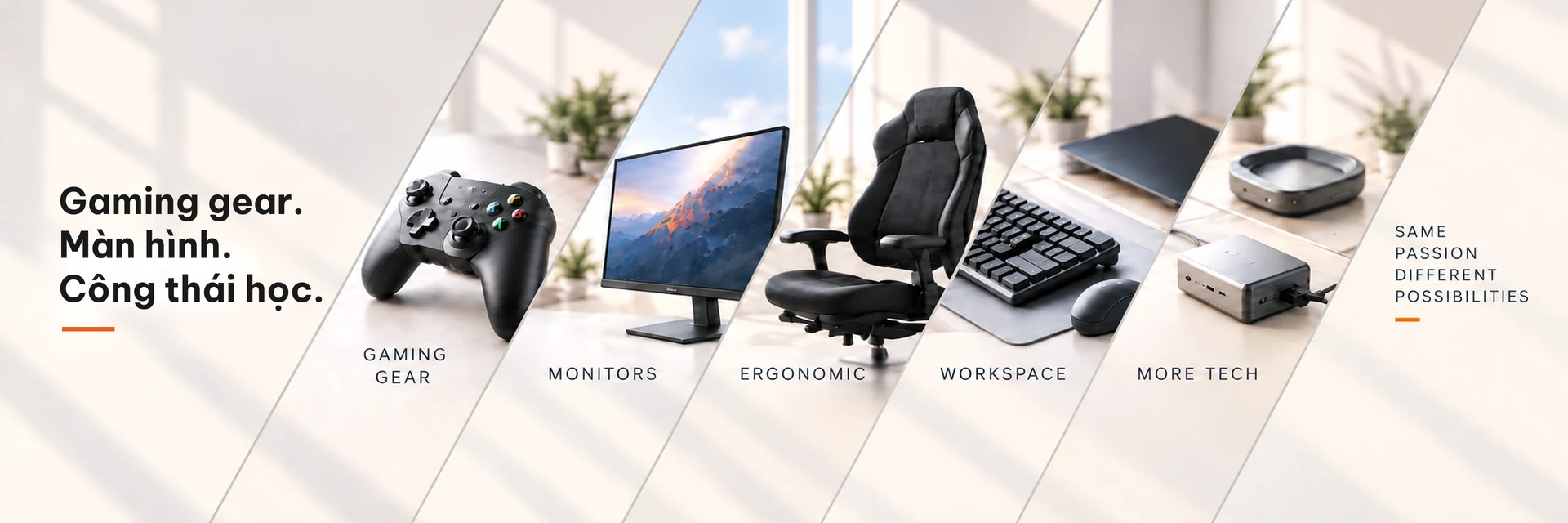Gaming gear, màn hình, công thái học