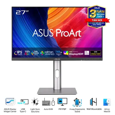 Màn hình ASUS ProArt PA278CGRV 27 inch 2K 144Hz IPS