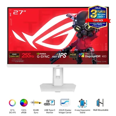 Màn hình ASUS ROG STRIX XG27ACMES-W 27 inch 2K 255Hz Fast IPS