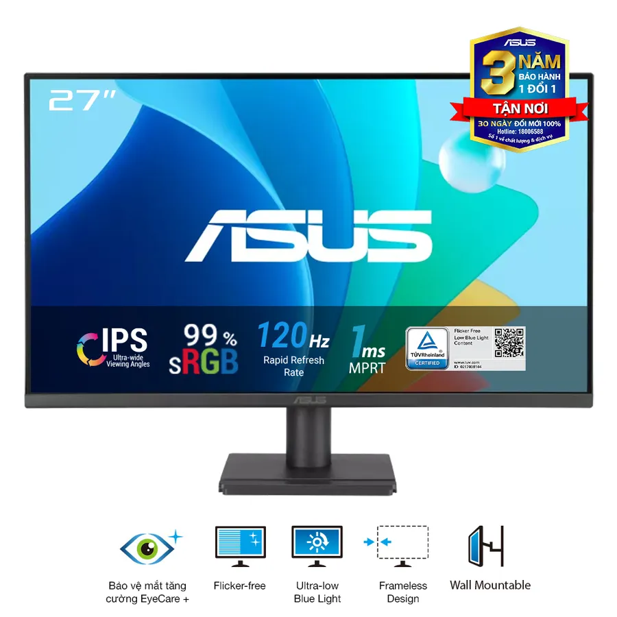 Màn hình ASUS VA279HG 27 inch FHD 120Hz VA