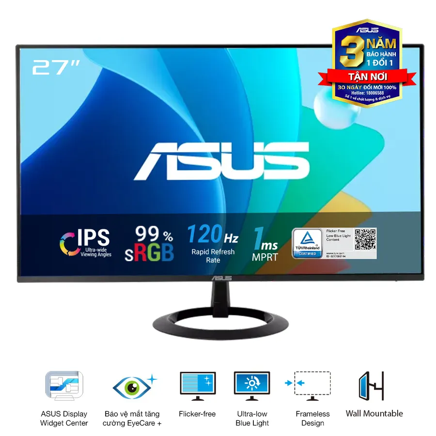 Màn hình ASUS VZ279HG 27 inch FHD 120Hz IPS